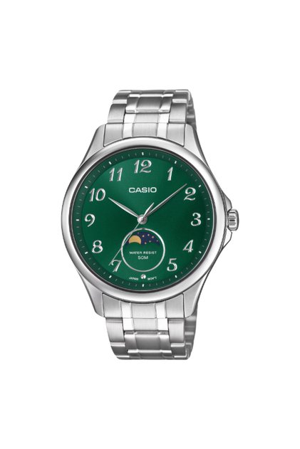 Men's Analog Green Dial Watch - MTP-M110D-3AVDF