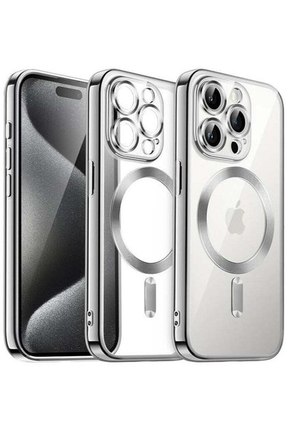 iPhone 15 Pro Max Clear Case with MagSafe Wireless Charging Compatible Back Cover
