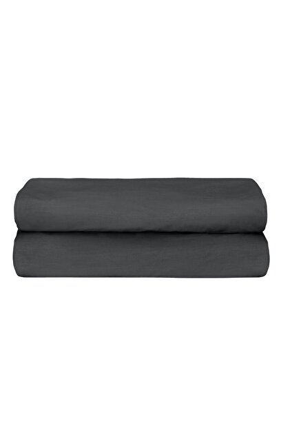 Freesia Single Ranforce Fitted Sheet 100X200+35 cm Anthracite