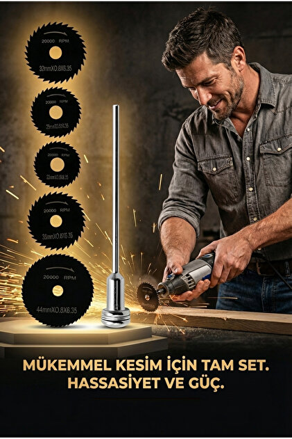 Transformacion 6'lı Karbür Çelik Mini Daire Testere Seti - HSS