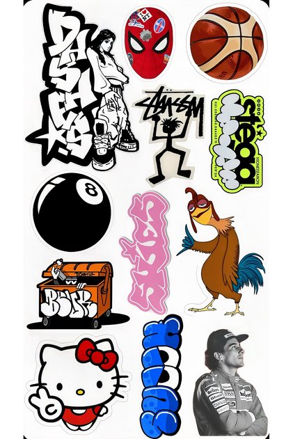 street art sticker graffiti sticker urban sticker pop culture sticker