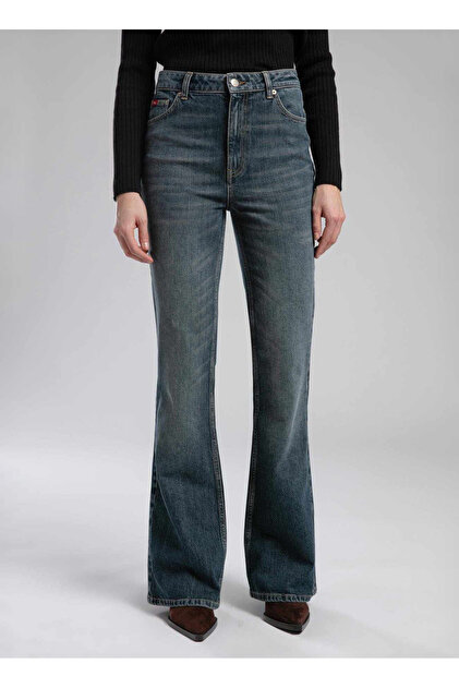 Lee Cooper Mavi Kadın Flare Denim Pantolon 261 LCF 121003 LUNA