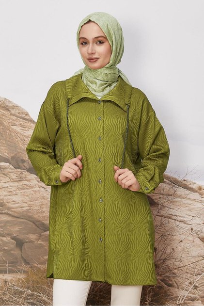 Saten Jacquard Tunic 46246