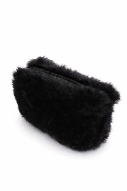 Stylish Design Women's Peloş Wallet – Soft Plush Textured Zippered Casual Wallet | Birthday Gift