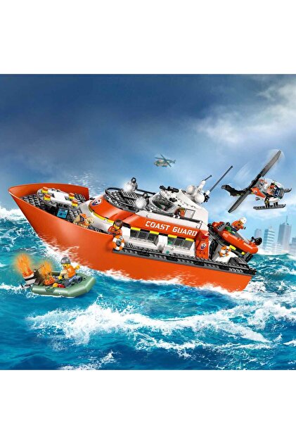 LEGO City Sahil Güvenlik Kurtarma Botu ve Helikopteri 60504