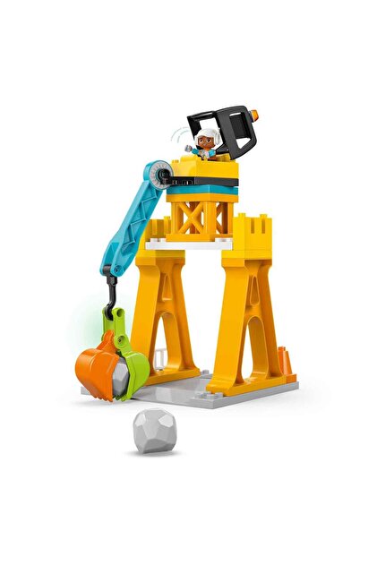 LEGO DUPLO Kasabası 3ü 1 Arada İnşaat Sahası ve Araçları 10476