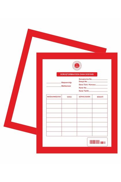 Lawyer Investigation Criminal Case File Red Pack of 50 Pieces