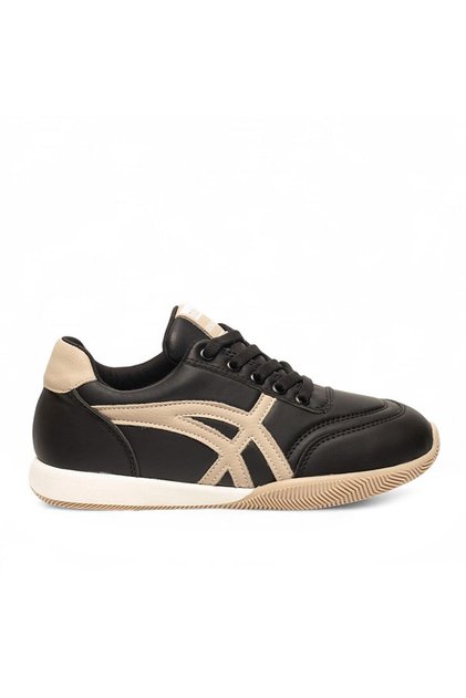 Soft Laced Striped Detail Orthopedic Sole Super Soft Leather Shoes