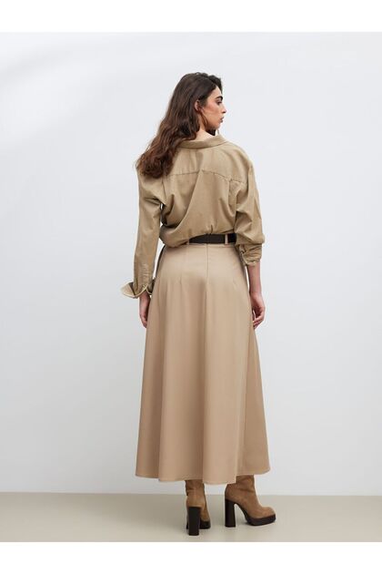 LC Waikiki LCW Vision Beli Kemerli Pileli Etek - Fiyatı, Yorumları