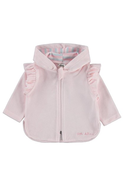 Sleeve Ruffled Cardigan for 6-18 Months - Pink 6-9 Months