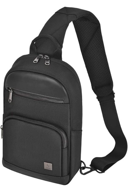 Hali Crossbody Chest Bag - Black