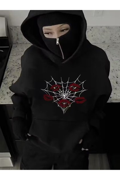 Trend Masked Hooded Sweatshirt Hoodie Unisex