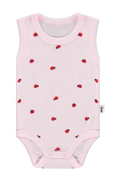 Ladybug Print 0-48 Months Snap-On Bodysuit - Pink 12-18 Months