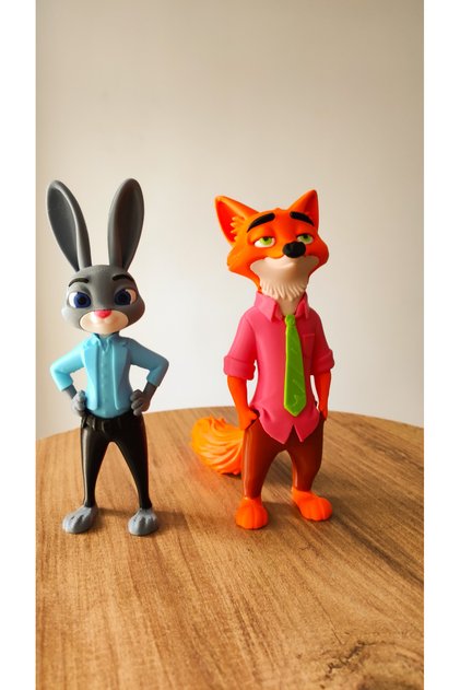 Zootopia Nick ve Judy Hopps İkili Figür Seti (15 cm)