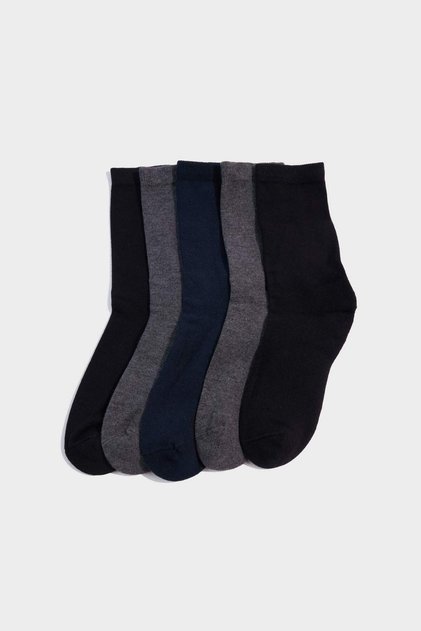 Stitch-Free 5-Pack Modal Towel Socks for Boys G8074A8Ns