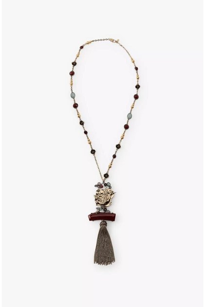 Zr Model Bird Figured Chain Dangle Necklace 75cm