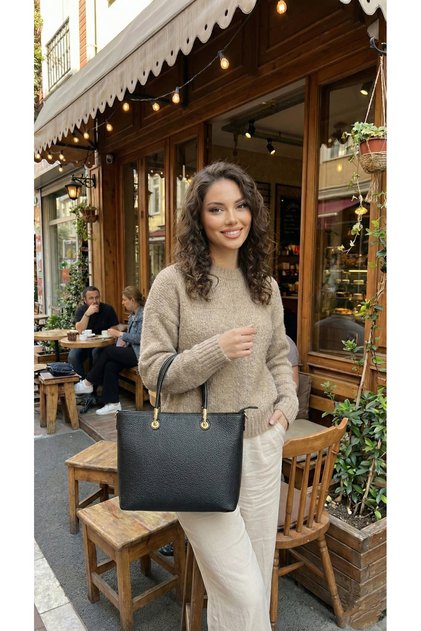 Noire Élan Urban Women's Elegance Faux Leather Shoulder Bag