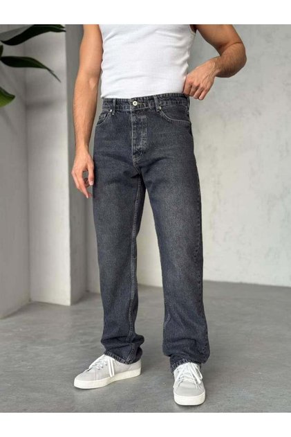 P3204 Anthracite Baggy Jeans