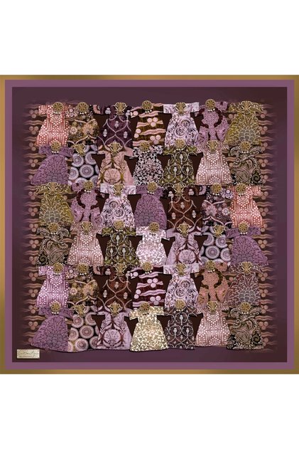 Fall Scarf 2479-08 90X90