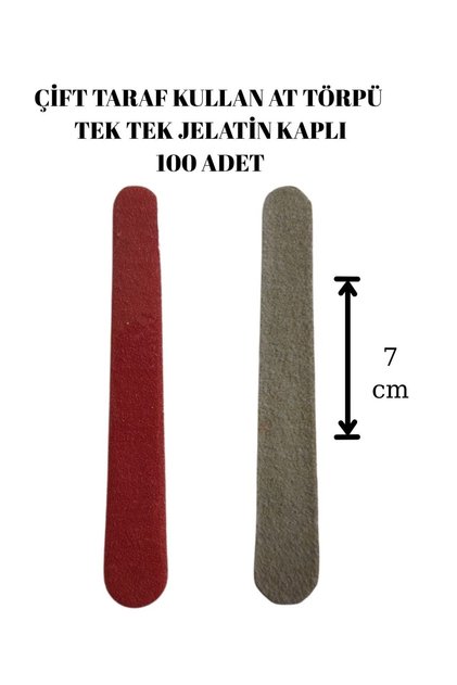 100 Adet Tırnak Törpüsü Tek Kullanımlık Otel Tırnak Törpüsü Tahta Tırnak Törpüsü 7 Cm