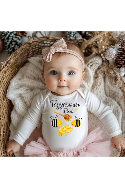 Aunt's Honey Double Gift Packaged Long Sleeve Snap-On Baby Bodysuit
