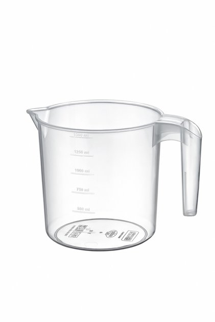 1.5 Liter Capacity Transparent Cup – Plastic Water and Liquid Scale for Measurement (14X13 cm)