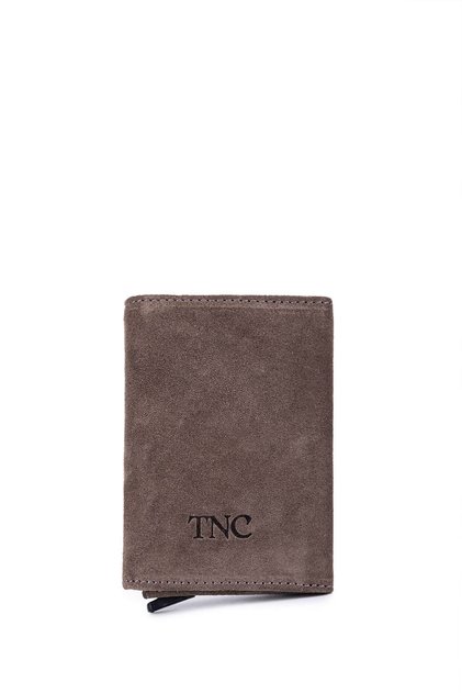 Men's Genuine Leather Mink Nubuck Card Holder
