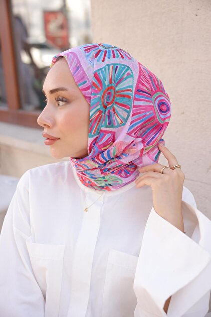 Helia Cotton Shawl Pink