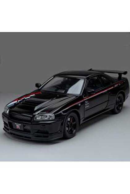 HOBBİEZ WORLD Nissan Skyline GT-R R34 Nismo Edition Mavi 1/24