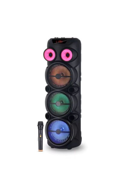 3X8 İNÇ BÜYÜK BOY TEKERLEKLİ BLUETOOTH SPEAKER ŞARJLI KABLOSUZ MİKROFONLU HOPARLÖR