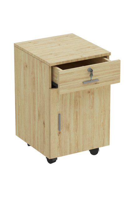ME 1D1D Mobile Pedestal Melamine Finish - Oak