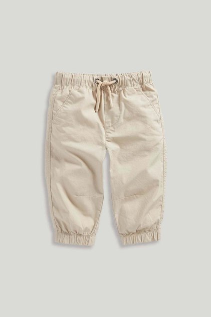Stone Poplin Trousers