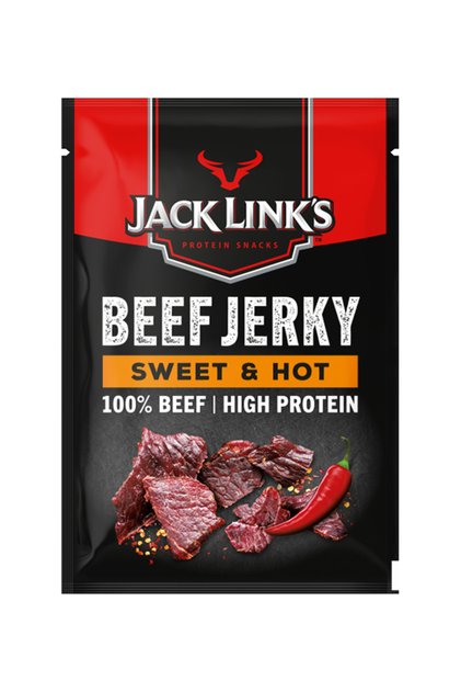 Jack Lınks Beef Jerky Sweet & Hot % 100 Beef Hıgh Proteın 60gr