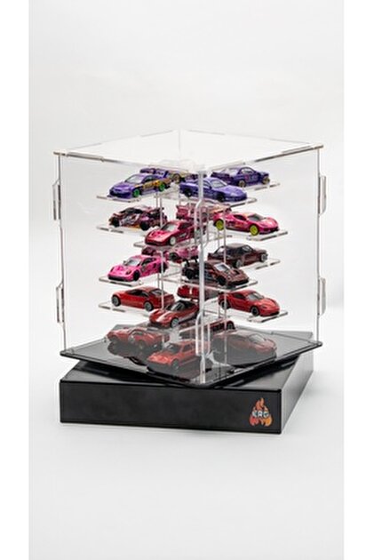ERG DİECAST 20 Araçlık Diorama Pleksi Model Araba Sergileme Kutusu