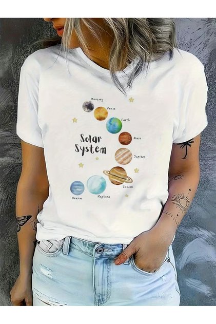 Solar System Printed t Shirt