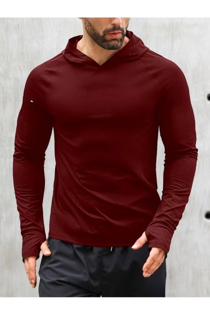 Kapşonlu Fitness BODY -GYM Fitness Tank Top -Boks Antrenman BODY -Koşu Egzersiz BODY COMPRESSİON