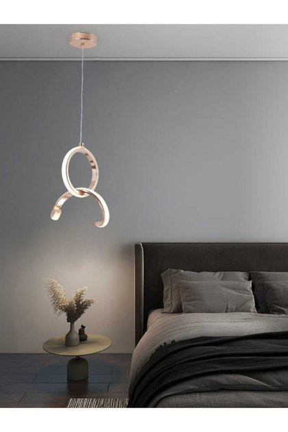 مصباح معلق LED عصري 6166 بثلاثة مستويات إضاءة، طول قابل للتعديل 50 سم، طاقة 19 واط