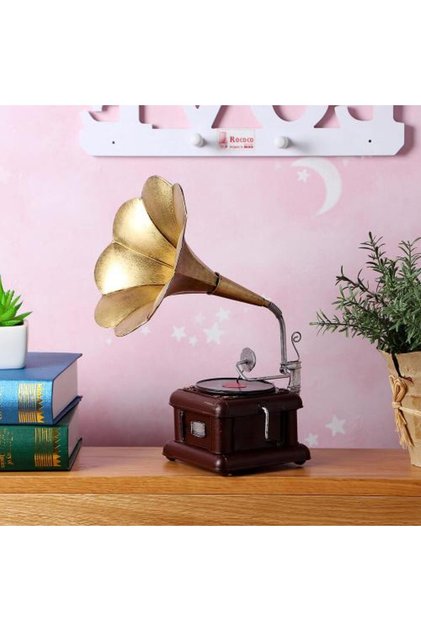 Gramophone Decor Iron Antique