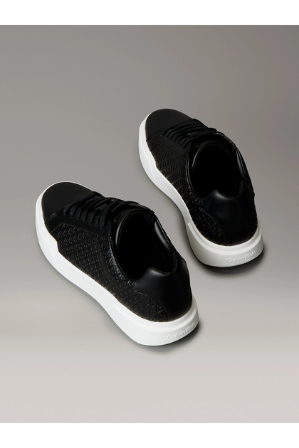 Calvin Klein Chunky Cupsole Bağcıklı Deri Tamamı Baskılı Erkek