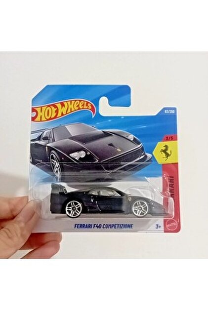 Hot Wheels Ferrari F40 Competizione STH① HOT WHEELS Ferrari F40 Competizione Siyah 1:64 Diecast Model Araba