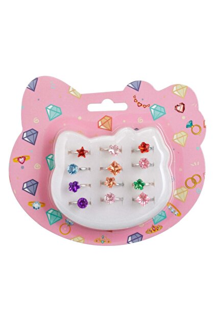 Set Inele cu Pietre Multicolore pentru Copii - 12buc