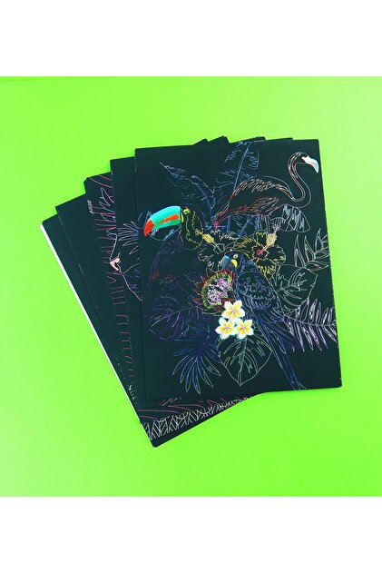 Gift Moda Artmaker Neon Nature Kazımalı Boyama Seti – 16 Panel