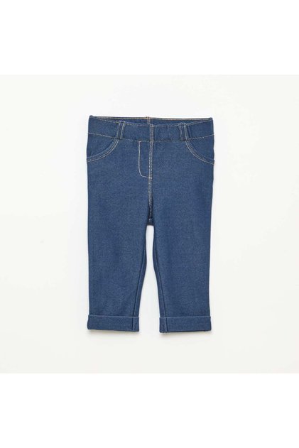 Slim Tregging Pants BLUE