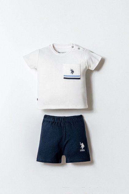 Set pantaloni scurți albi pentru bebeluși