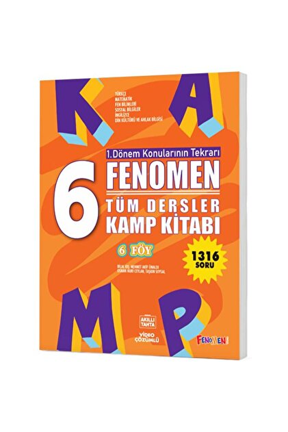 ちこたむ　K-BOOKS ジークレー　⑥ fenomen okul FENOMEN 6 KAMP KİTABI 1.DÖNEM TÜM DERSLER (6 FÖY