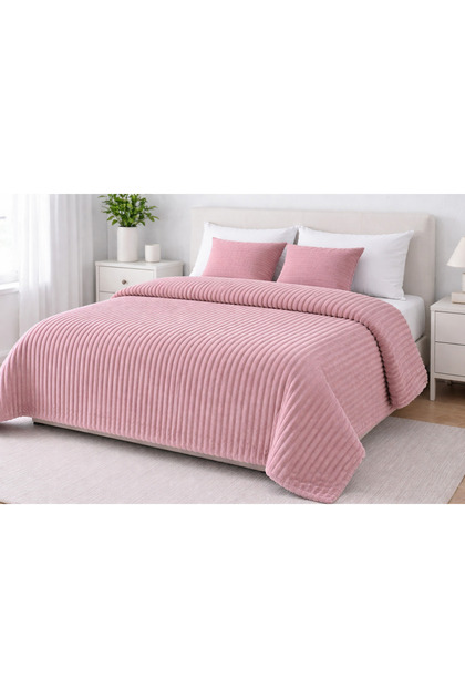 180X220 cm Double Polyester Blanket – Soft Texture, Winter Use