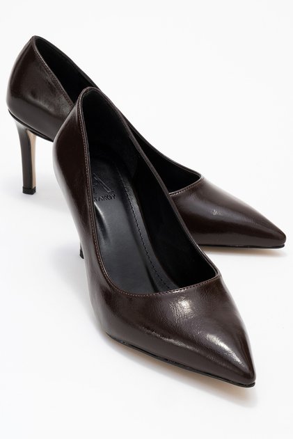 KADIN STILETTO KAHVE KIRISIK