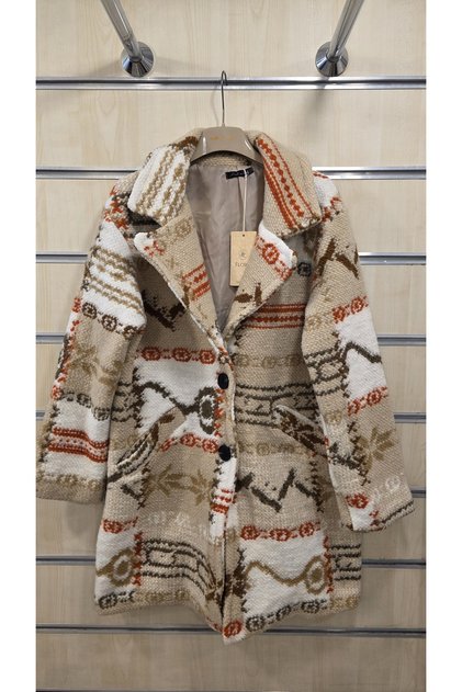 Italian Wool Coat Patterned