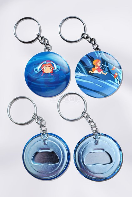 Ponyo Anime Bag Ornament Keychain Charm (2 Pcs)