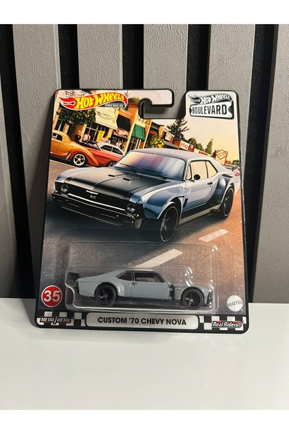 Premium Custom 70 Chevy Nova Model Araba (Gri)